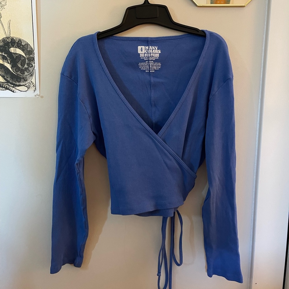 Big Bud Press — Wrap Top in Cornflower